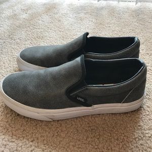 Grey Slip-on Vans Women’s Size 9.5